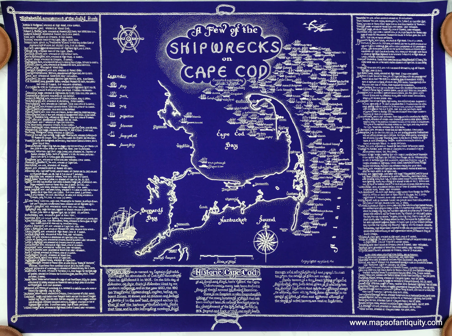 REP670-Shipwrecks-Cape-Cod-George-Bates-1960s-Reproduction