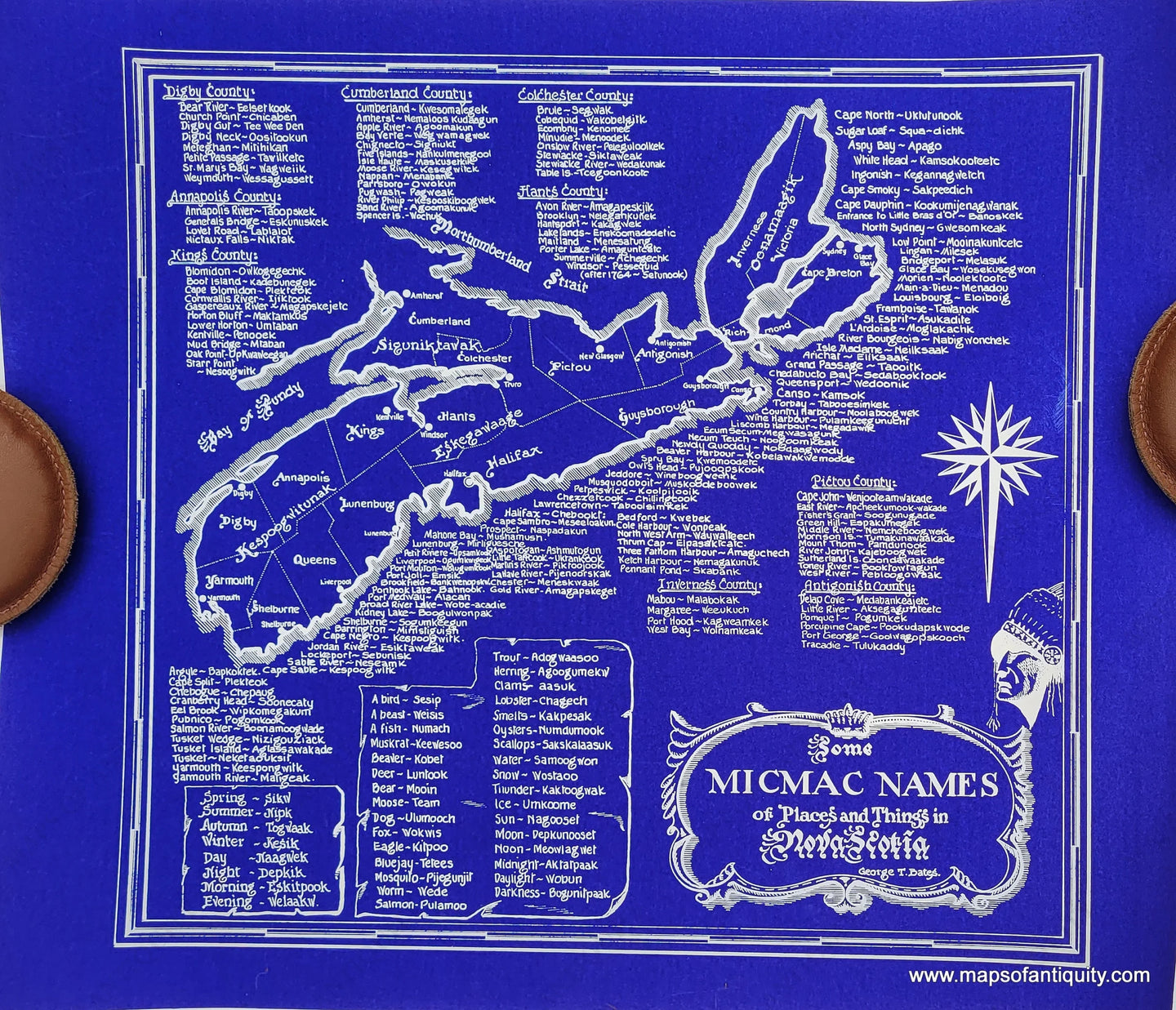 Reproduction-Some-Micmac-Names-of-Places-and-Things-in-Nova-Scotia-Bates-Maps-Of-Antiquity