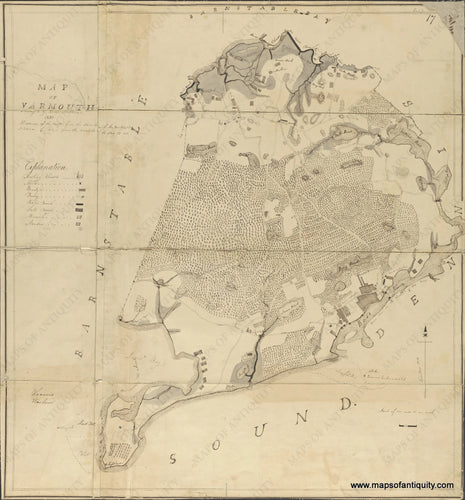 High-Quality-Giclee-Reproduction-Map-of-Yarmouth-1830---Maps-Of-Antiquity
