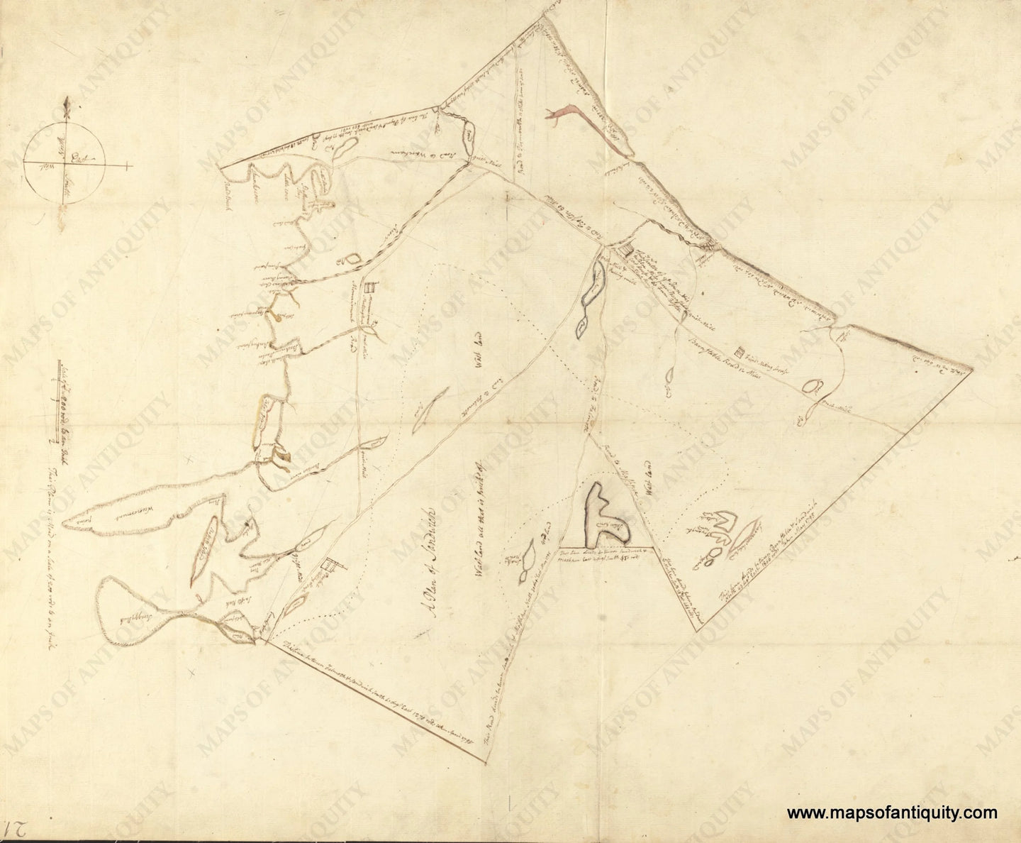 High-Quality-Giclee-Reproduction-A-Map-of-Sandwich-in-1795---Maps-Of-Antiquity