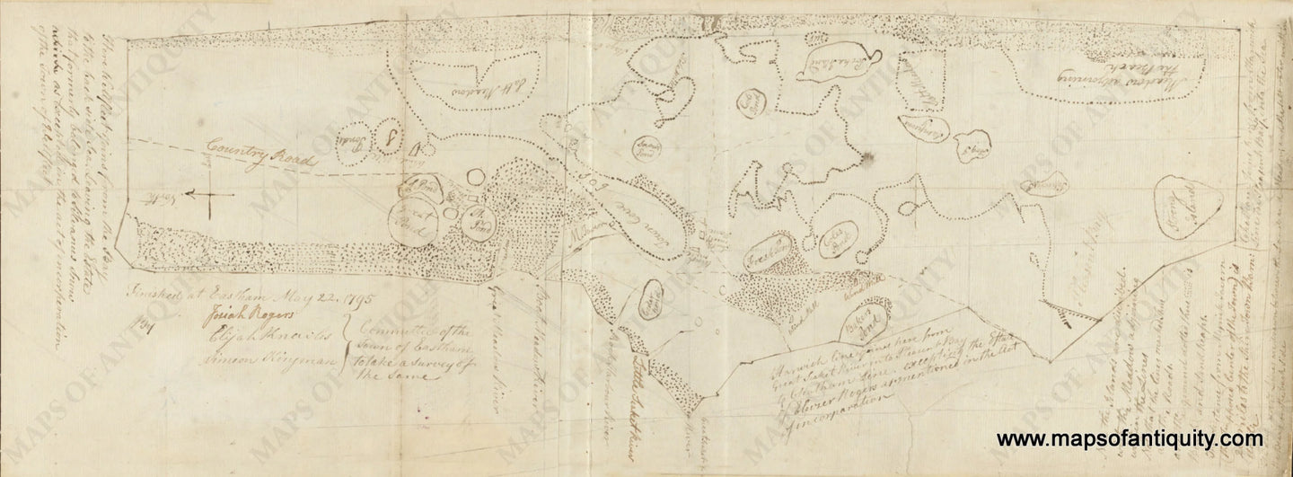 High-Quality-Giclee-Reproduction-A-Map-of-Eastham-and-Orleans-in-1795---Maps-Of-Antiquity