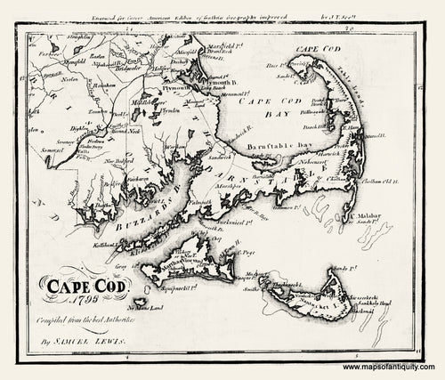 Reproduction-Cape-Cod-1795-by-Samuel-Lewis---Maps-Of-Antiquity