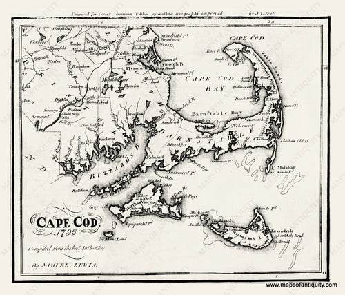 Reproduction-Cape-Cod-1795-by-Samuel-Lewis---Maps-Of-Antiquity