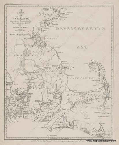 A Map Of Vinland - Reproduction Small