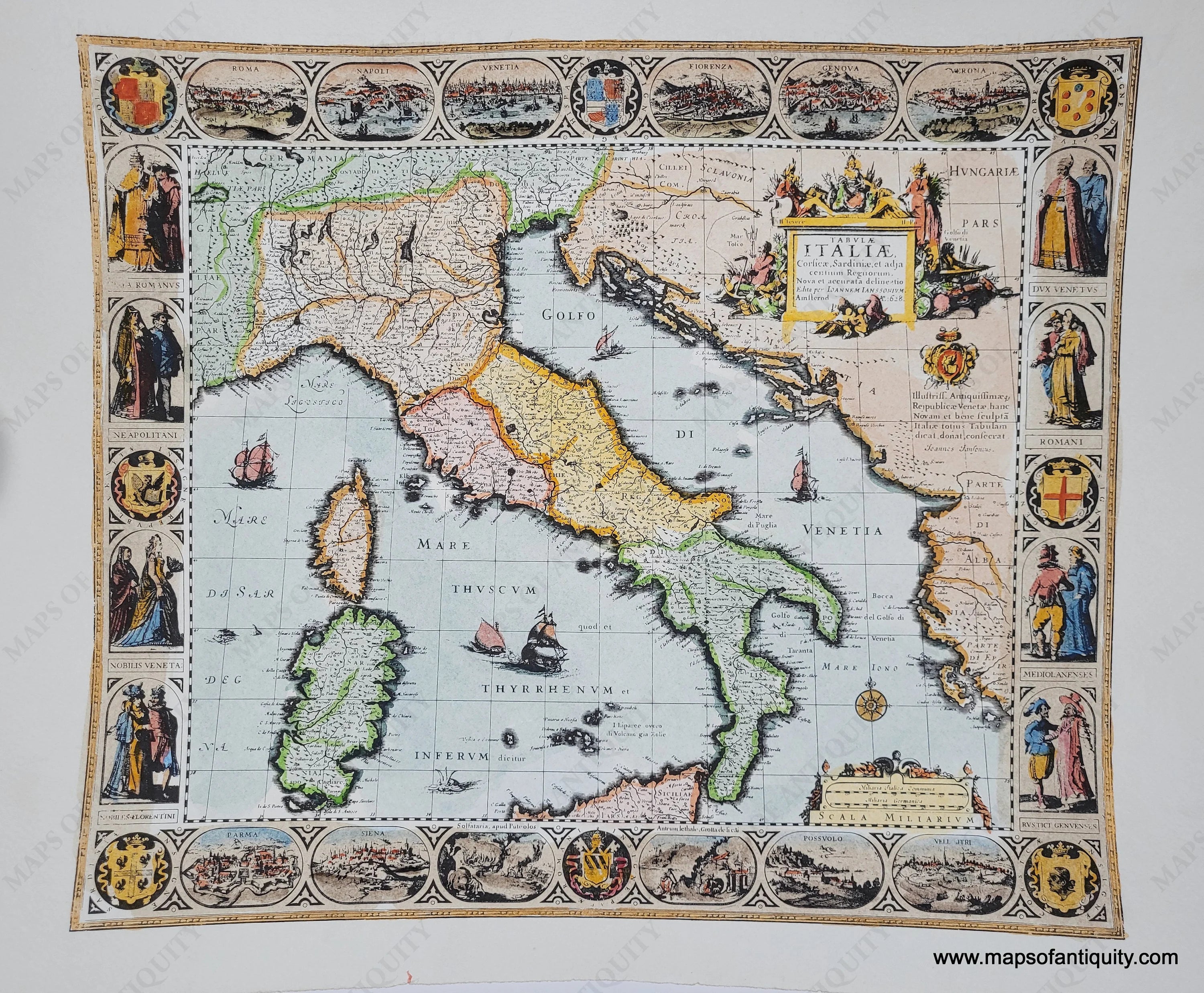 Tabulae Digitally Engraved Specialty Reproduction Italy - Tabulae Italiae ...