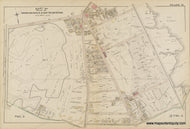 Original colors- pink, yellow, green, purple. Reproduction-antique-map-1884-Bromley-Plate-D-Part-of-Ward-15-Dorchester-and-South-Boston---Maps-Of-Antiquity
