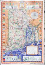 Load image into Gallery viewer, Antique-Printed-Color-Pictorial-Map-State-of-Rhode-Island-1936-Phillips-Booth-Northeast-Rhode-Island-20th-century-Maps-of-Antiquity
