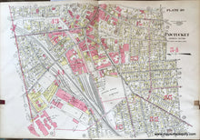 Load image into Gallery viewer, Antique-Hand-Colored-Map-Pawtucket-Business-Section-plate-20-1917-Richards-Rhode-Island-1900s-20th-century-Maps-of-Antiquity
