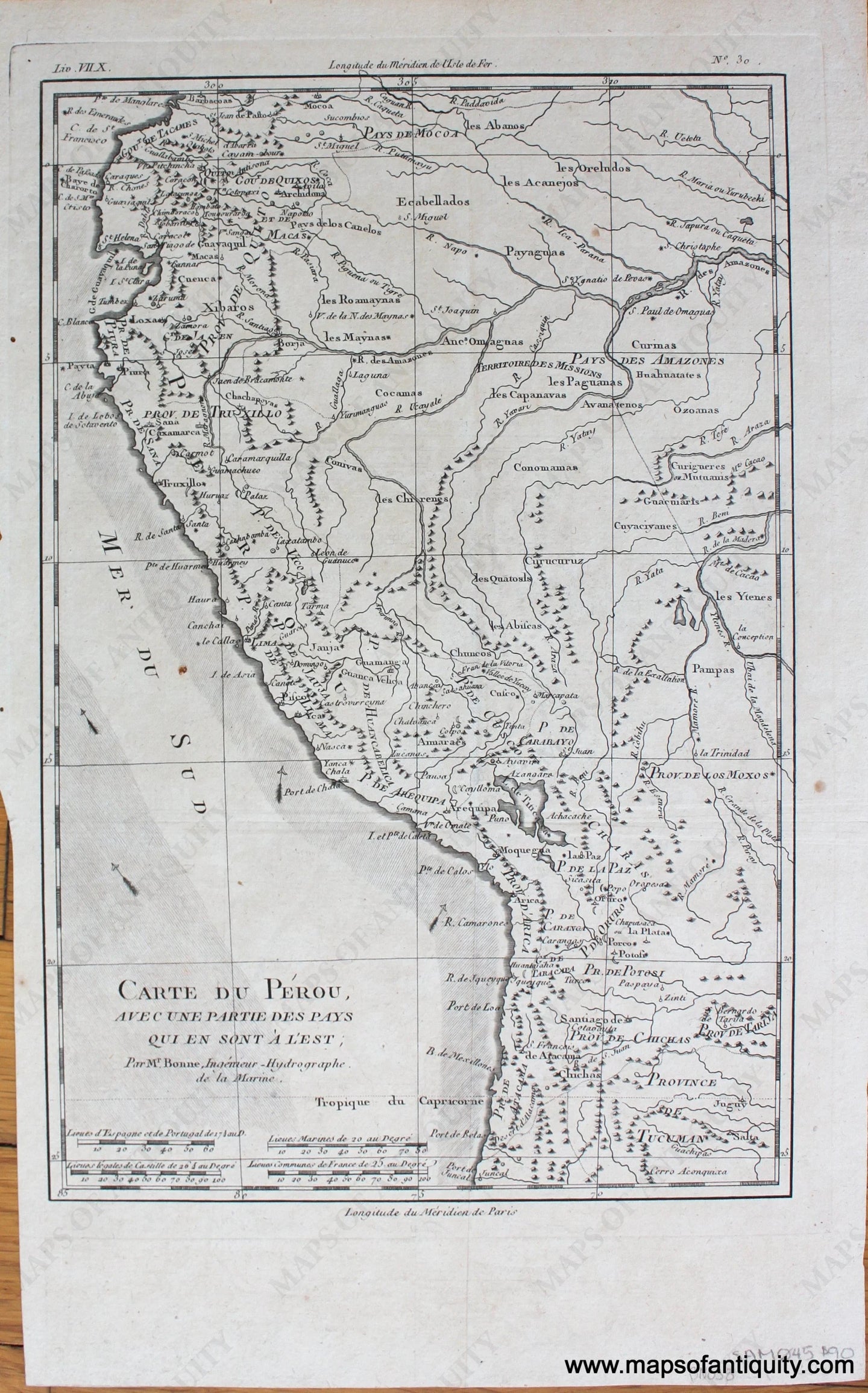 Antique-Map-Carte-du-Perou-etc.