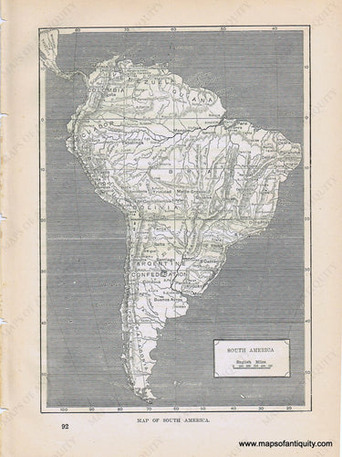 Genuine-Antique-Map-Map-of-South-America--1881-Robert-Brown-Maps-Of-Antiquity