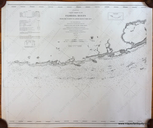 Antique-Survey-Chart-Preliminary-Coast-Chart-No-69-Florida-Reefs-Keys-From-Elbow-to-Lower-Matcumbe-Key-United-States-1863-US-Coast-Survey-Maps-Of-Antiquity