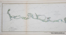 Load image into Gallery viewer, 1854 - South Carolina - Sketch E Showing the Progress of the Survey of Section V from 1847 to 1854 - Antique Chart
