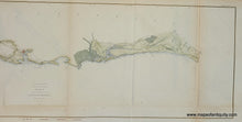 Load image into Gallery viewer, Antique-Map-South-Carolina-Bull&#39;s-Bulls-Bay-Charleston-Sketch-E-Survey-of-Section-V-1855-United-States-Coast-Survey-Coastal-Report-Chart
