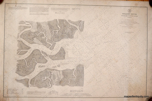 Antique-Coastal-Report-Chart-Ossabaw-Sound-Vernon-and-Ogeechee-Rivers-Georgia-United-States-Georgia-1879-U.S.-Coast-&-Geodetic-Survey-Maps-Of-Antiquity