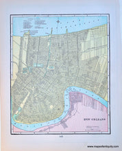 Load image into Gallery viewer, 1900 - New Orleans, verso: Birmingham - Antique Map
