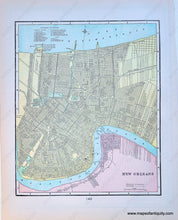 Load image into Gallery viewer, 1900 - New Orleans Verso: Birmingham Antique Map Genuine Printed-Color
