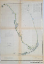 Load image into Gallery viewer, Antique-Map-Sketch-F-Showing-the-Progress-of-the-Survey-in-Section-VI-With-a-General-Reconnoissance-of-the-Western-Coast-of-Florida-1848-1853-Coastal-Report-Chart-U.S.-United-States-Coast-Survey-1850s-1800s-Mid-19th-Century-Maps-of-Antiquity

