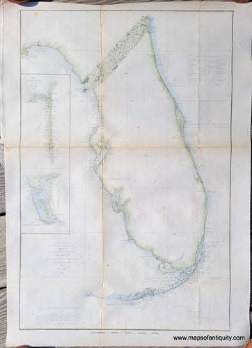 Antique-Map-Sketch-F-Showing-the-Progress-of-the-Survey-in-Section-VI-With-a-General-Reconnoissance-of-the-Western-Coast-of-Florida-1848-1860-Coastal-Report-Chart-U.S.-United-States-Coast-Survey-1860s-1800s-Mid-19th-Century-Maps-of-Antiquity