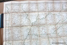 Load image into Gallery viewer, 1864 - Perrine’s New Topographical War Map Of The Southern States. Antique Genuine Folding
