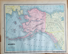 Load image into Gallery viewer, Genuine-Antique-Printed-Color-Map-Double-sided-page-Indian-Territory-verso-Alaska-1893-Gaskell-Maps-Of-Antiquity
