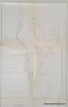 Load image into Gallery viewer, 1877 - Progress Sketch Sec. VI, West Coast of Florida, Tampa Bay and Vicinity - Antique Chart
