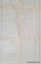 Load image into Gallery viewer, 1877 - Progress Sketch Sec. VI, West Coast of Florida, Tampa Bay and Vicinity - Antique Chart
