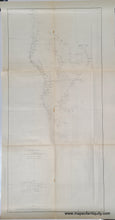 Load image into Gallery viewer, Antique coast chart survey of Tampa Bay Florida FL, uncolored, with triangulation lines, published 1877 by US Coast Survey and sold by Maps of Antiquity. Could be colored by our professional colorist.
