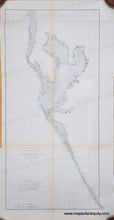Load image into Gallery viewer, Antique map of Tampa Bay Florida FL with blue water and green coasts
