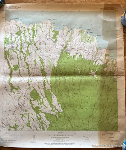 Genuine-Antique-Topographical-Map-Haiku-Hawaii-Topo-Map-1957-USGS-U-S--Geological-Survey-Maps-Of-Antiquity