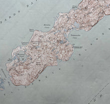 Load image into Gallery viewer, Genuine-Vintage-Map-Naushon-Island-Pasque-Island-Gosnold-Mass-Cape-Cod-Antique-Topographic-Map-1944-USGS-U-S-Geological-Survey-Maps-Of-Antiquity
