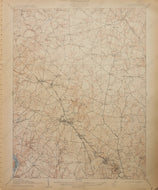Genuine-Antique-Map-Rockville-Maryland-Virginia---1911-U-S-Geological-Survey--Maps-Of-Antiquity