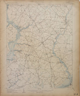 Genuine-Antique-Map-Hurlock-Maryland--1905-U-S-Geological-Survey--Maps-Of-Antiquity
