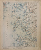 Genuine-Antique-Map-Choptank-Maryland--1908-U-S-Geological-Survey--Maps-Of-Antiquity
