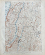 Genuine-Antique-Topographic-map-White-Hall-New-York-Quadrangle-Vermont-Border-NY/VT-Antique-Topo-Map-Antique-Geological-&-Topographical-Maps-Vermont-1901-USGS-Maps-Of-Antiquity-1800s-19th-century