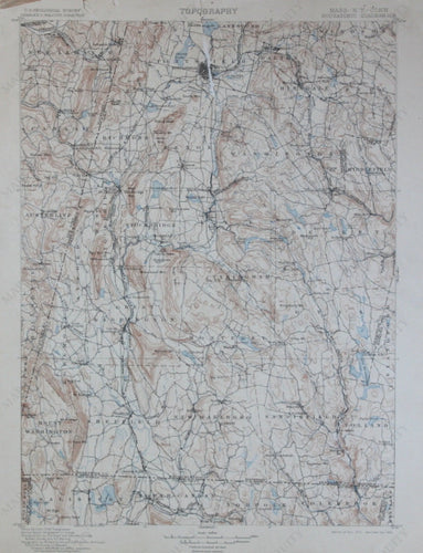 Genuine-Antique-Topographic-Map-Housatonic-Massachusetts-New-York-Connecticut--Massachusetts-New-York-Connecticut--1905-U-S-Geological-Survey--Maps-Of-Antiquity