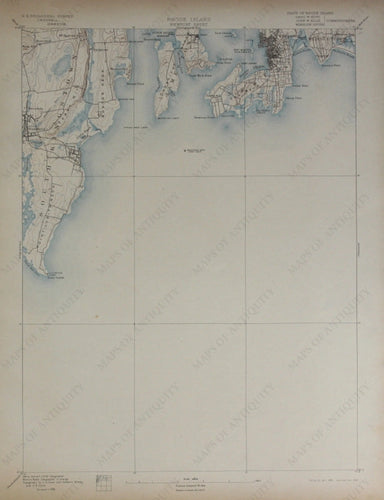 Genuine-Antique-Topographic-Map-Newport-Rhode-Island--Rhode-Island--1898-U-S-Geological-Survey--Maps-Of-Antiquity