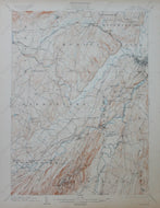 Genuine-Antique-Topographic-Map-Rosendale-New-York--New-York---1908-U-S-Geological-Survey--Maps-Of-Antiquity