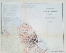 Load image into Gallery viewer, Antique-Hand-Colored-Map-and-Coastal-Chart-City-of-San-Francisco-and-Its-Vicinity-California**********-United-States-West-1853-U.S.-Coast-Survey-Maps-Of-Antiquity
