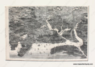 Antique-Black-and-White-Illustration-Bird's-Eye-View-of-Boston-and-its-Environs-**********-United-States-Massachusetts-1872-Harper's-Weekly-Maps-Of-Antiquity