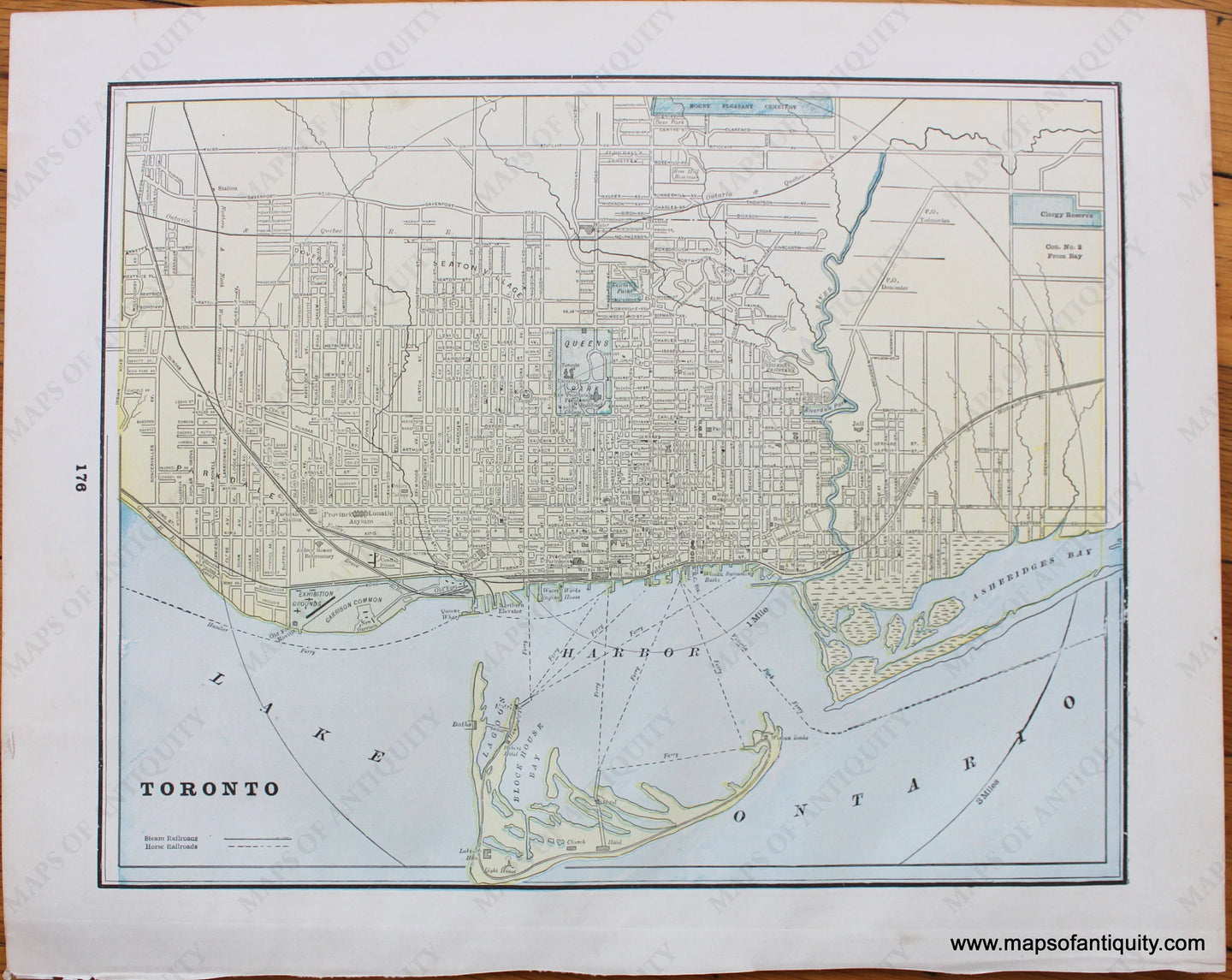 Antique-Map-Toronto-Canada-City-Minneapolis-Minnesota-Canadian-Cities-Home-Library-and-Supply-Association-Pacific-Coast-1892-1890s-1800s-Late-19th-Century-Maps-of-Antiquity-