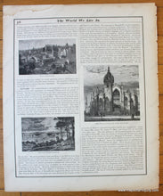 Load image into Gallery viewer, 1892 - The City Of Edinburgh Antique Map Genuine
