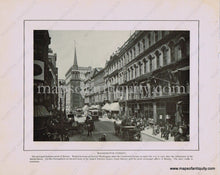 Load image into Gallery viewer, 1904 - Panoramic View Showing Navy Yard; Verso: Washington Street Antique Print Genuine
