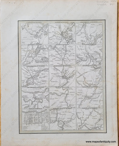 Antique-Map-United-States-Cities-of-the-United-States-1835-Bradford--1800s-19th-century-Maps-of-Antiquity