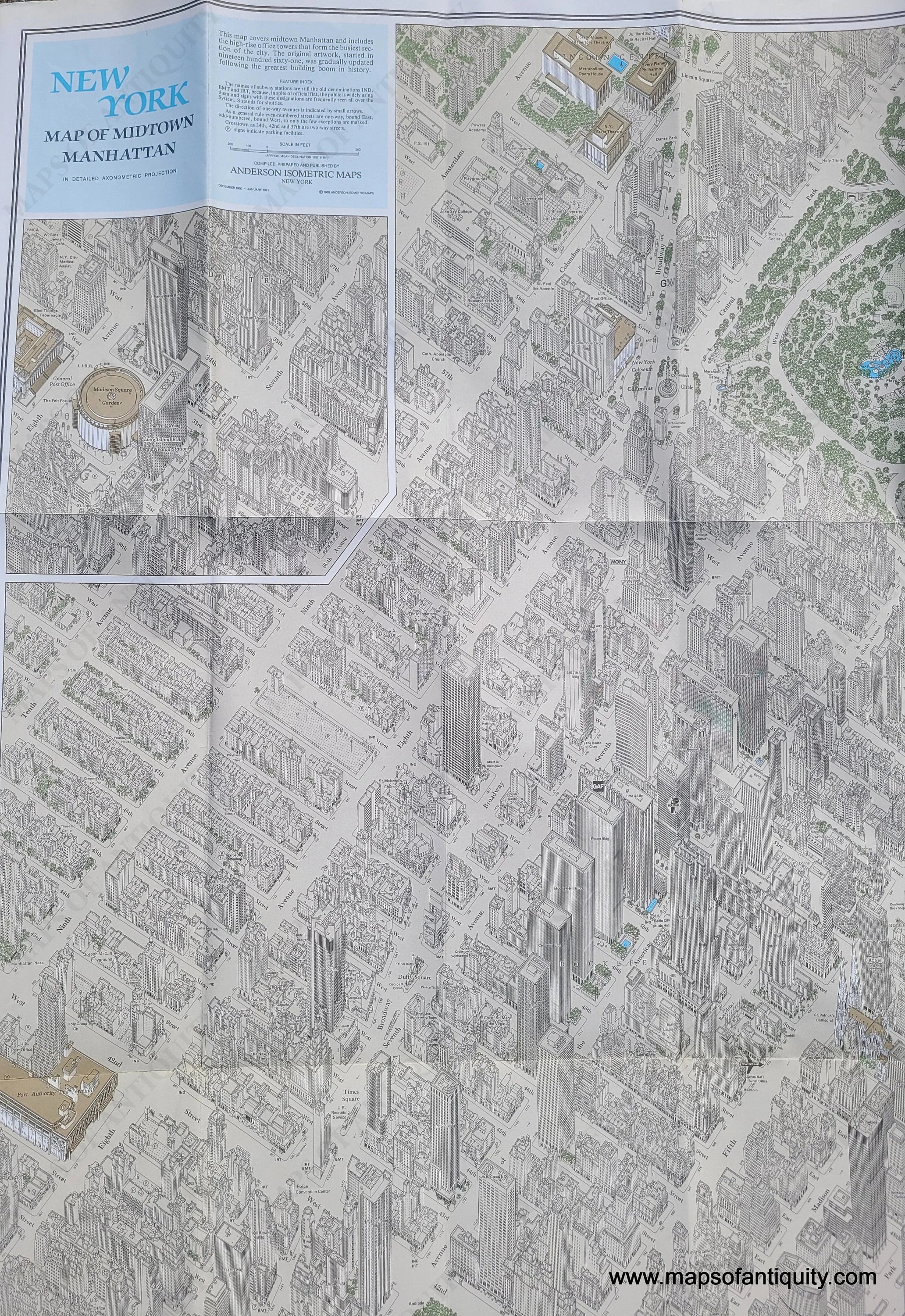 Detailed Map Of Midtown Manhattan