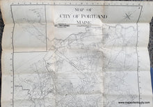 Load image into Gallery viewer, Vintage-Map-Map-of-City-of-Portland-Maine-1940-Fred-L-Tower-Companies-Maps-Of-Antiquity
