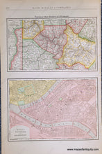 Load image into Gallery viewer, Genuine-Antique-Map-Double-sided-map-Philadelphia-verso-Pittsburgh-and-Allegheny-and-vicinity-of-Pittsburgh-Philadelphia--1898-Rand-McNally-Maps-Of-Antiquity-1800s-19th-century
