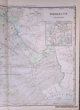 Load image into Gallery viewer, Genuine-Antique-Map-Double-sided-map-Brooklyn-verso-New-Jersey-New-York-City-&amp;-Brooklyn--1898-Rand-McNally-Maps-Of-Antiquity-1800s-19th-century
