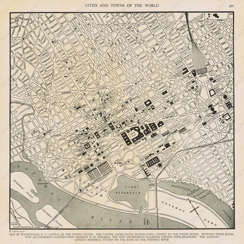 Genuine-Antique-Map-Map-of-Washington-D-C--1940-Rand-McNally-Maps-Of-Antiquity