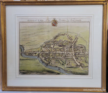 Load image into Gallery viewer, TOW770-Antique-Map-Gloster-City-Tho-Brown-Alderman-Johannes-Kip-Gloucester-England-UK-Cotswolds-Gloucestershire-1712-Maps-Of-Antiquity-1700s-18th-century
