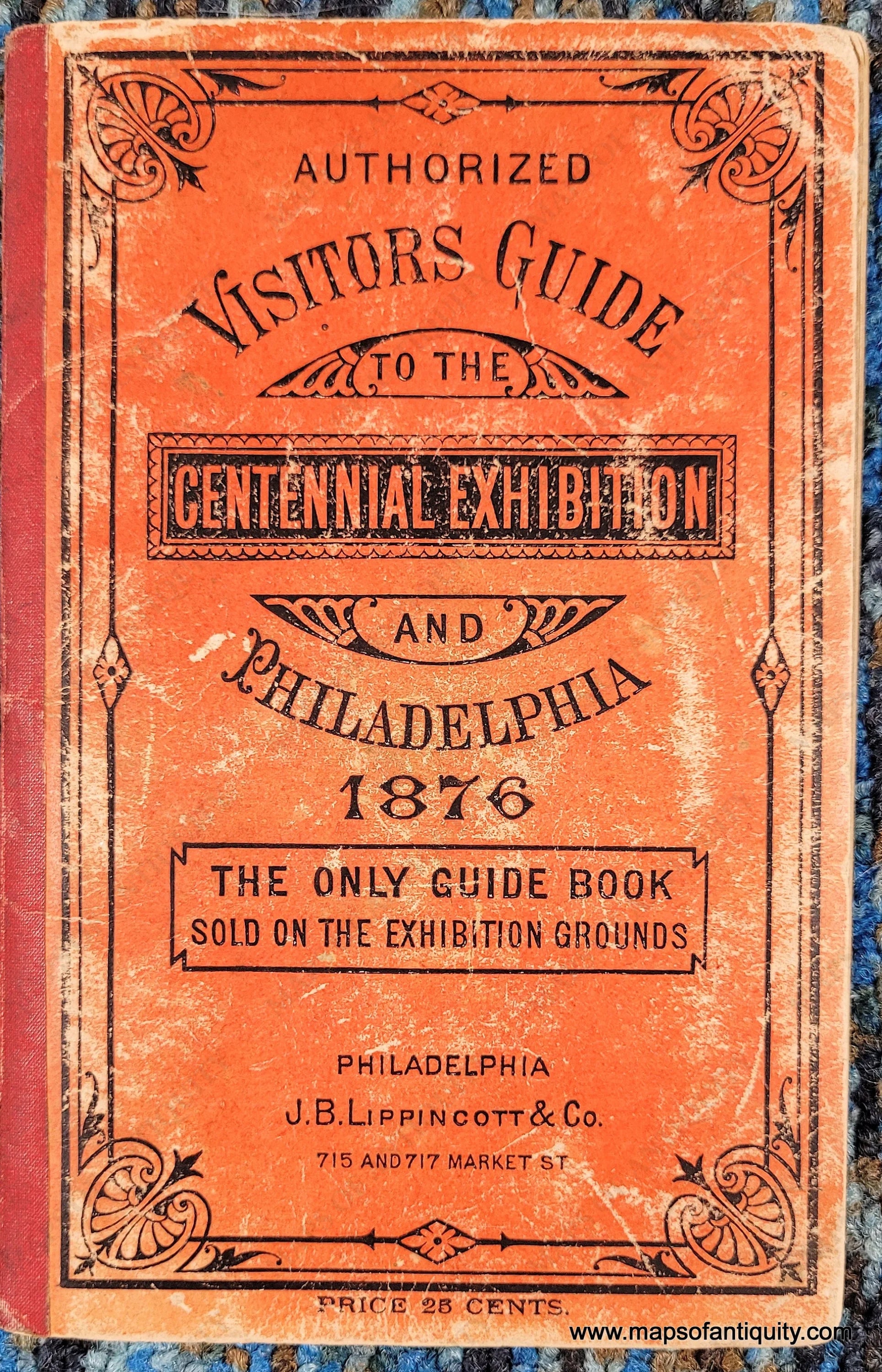1876 Genuine Antique Booklet with Maps Visitor's Guide to the